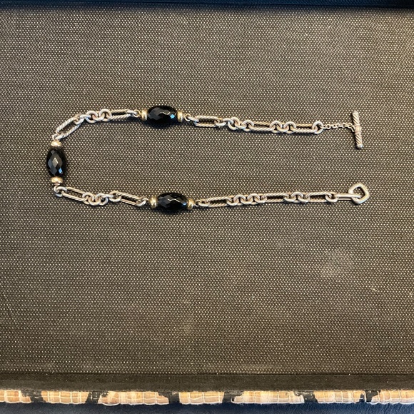 David Yurman Sterling Smokey Quartz Necklace - Picture 5 of 5